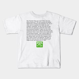 This is not a pyramid scheme (dark text) Kids T-Shirt